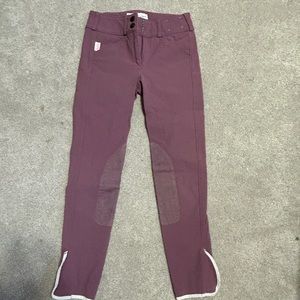 The tailored sportsman purple riding breeches girls 10